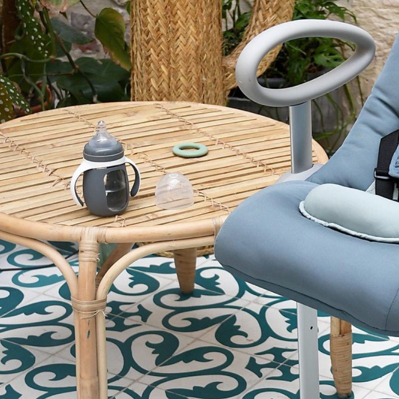 Biberon de invatare 2 in 1 din Sticla Beaba 210 ml Mineral Grey [4]