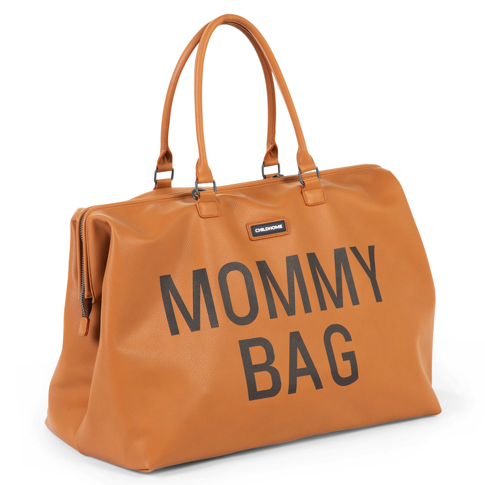 Geanta de infasat Childhome Mommy Bag piele ecologica Maro [2]