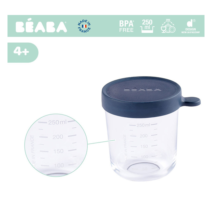 Recipient ermetic sticla 250ml Albastru [2]