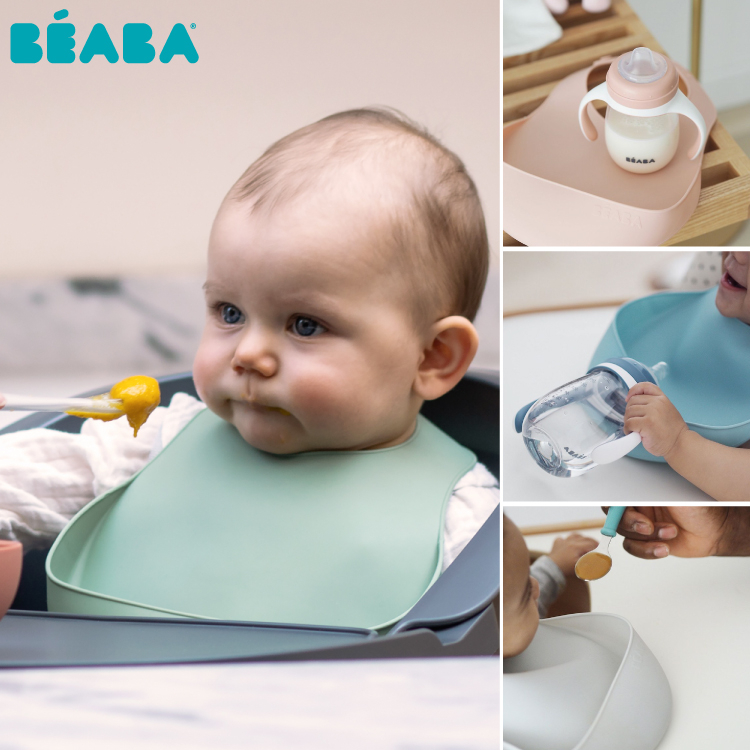 Set 2 Bavete silicon Beaba Light Mist/Sage Green [5]