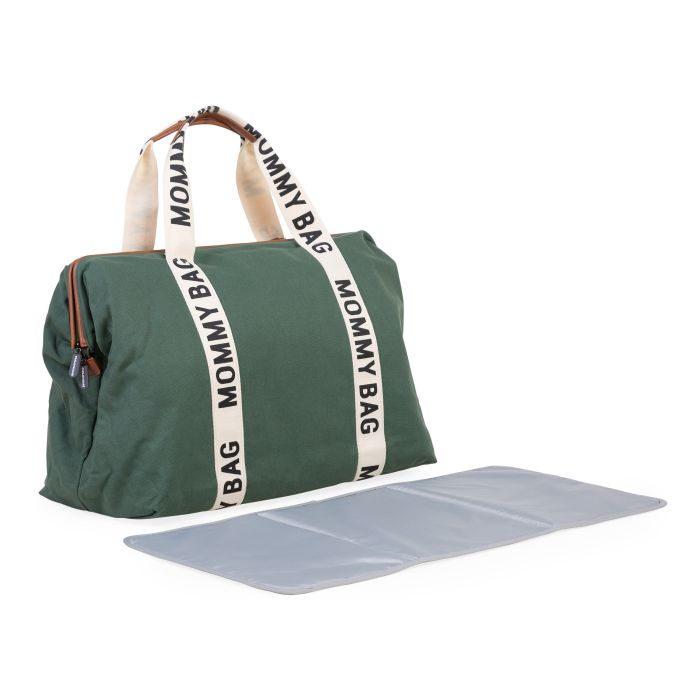 Geanta de infasat Childhome Mommy Bag Signature Verde [3]