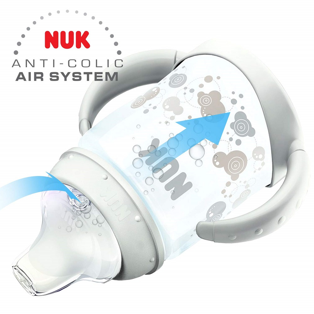 Biberon Nuk First Choice Beach Edition cu toarte 150ml Bleu [2]