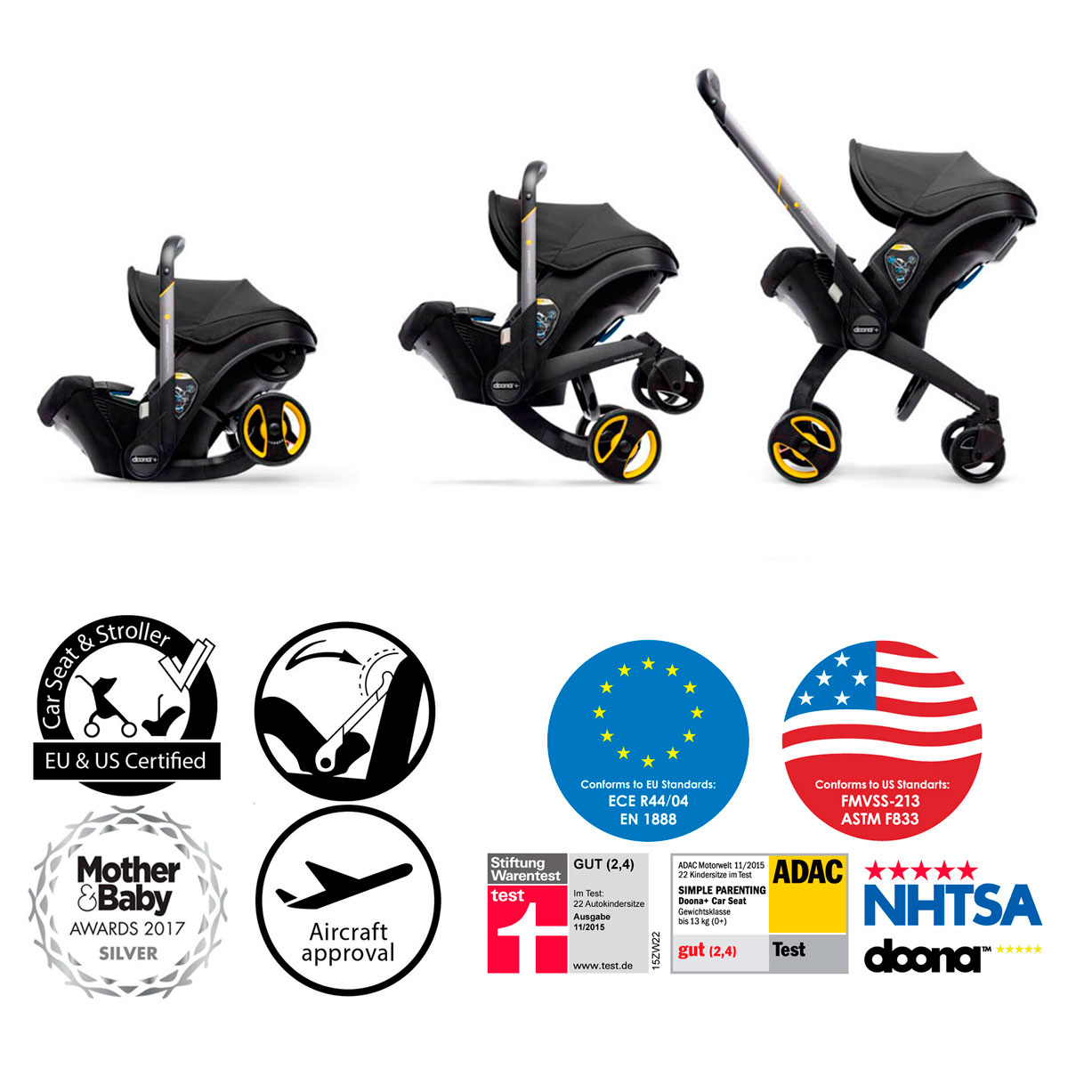 Scaun Auto Doona Nitro Black [7]