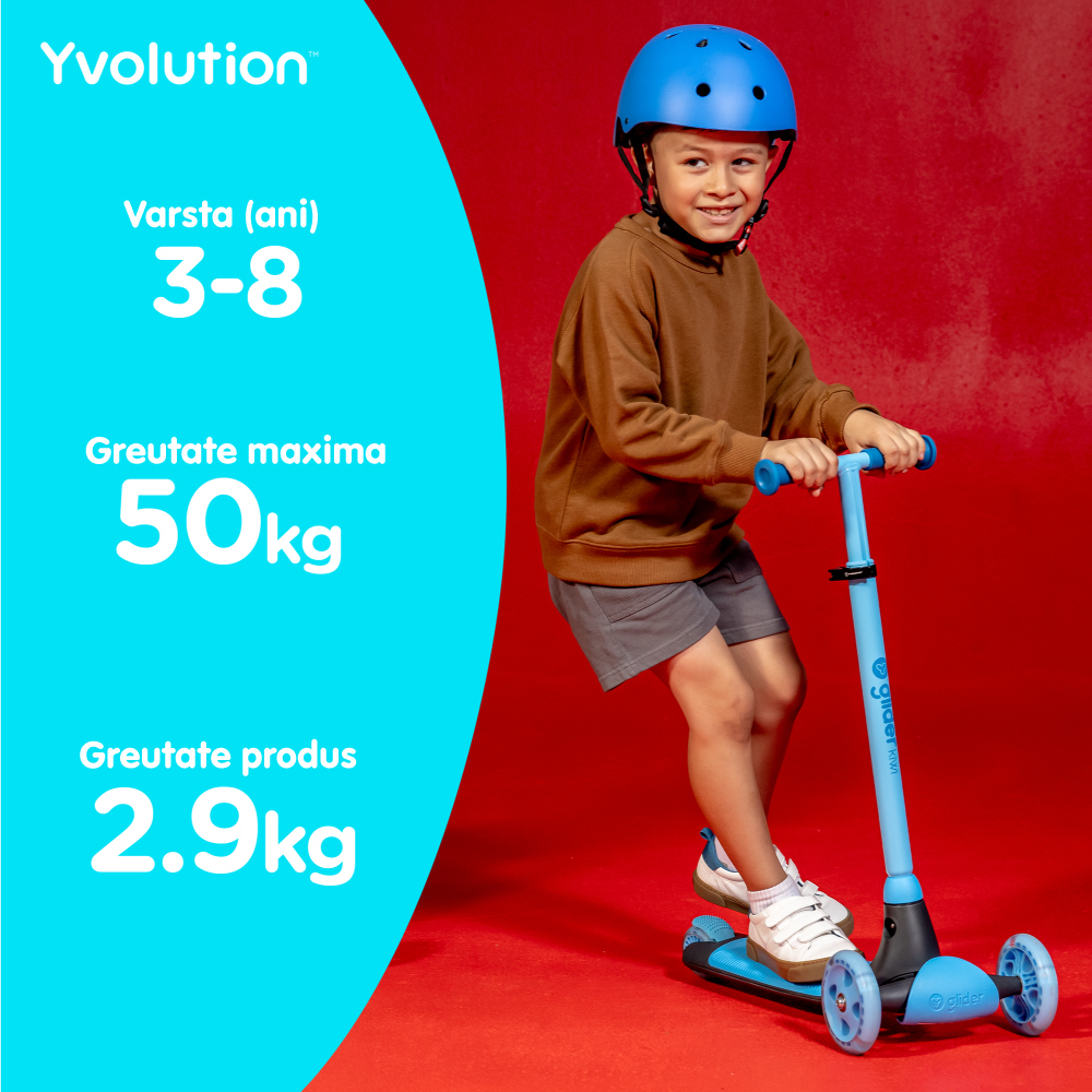 Trotineta cu 3 roti Yvolution Y Glider Kiwi Blue [6]