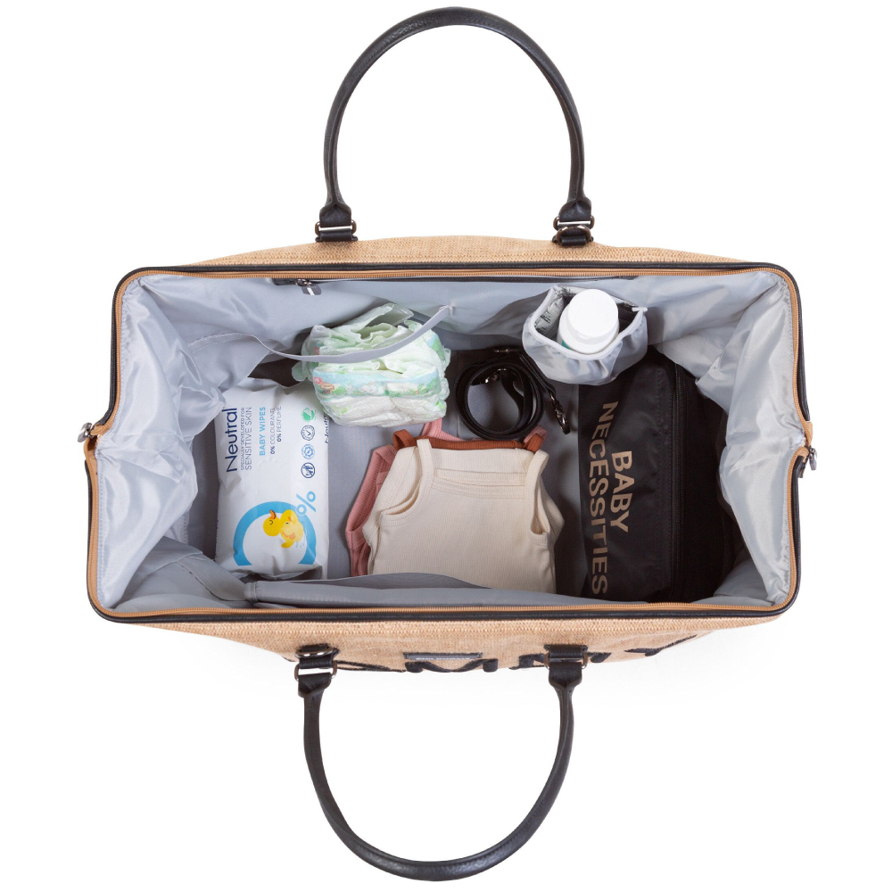 Geanta de infasat Childhome Mommy Bag Raffia [4]