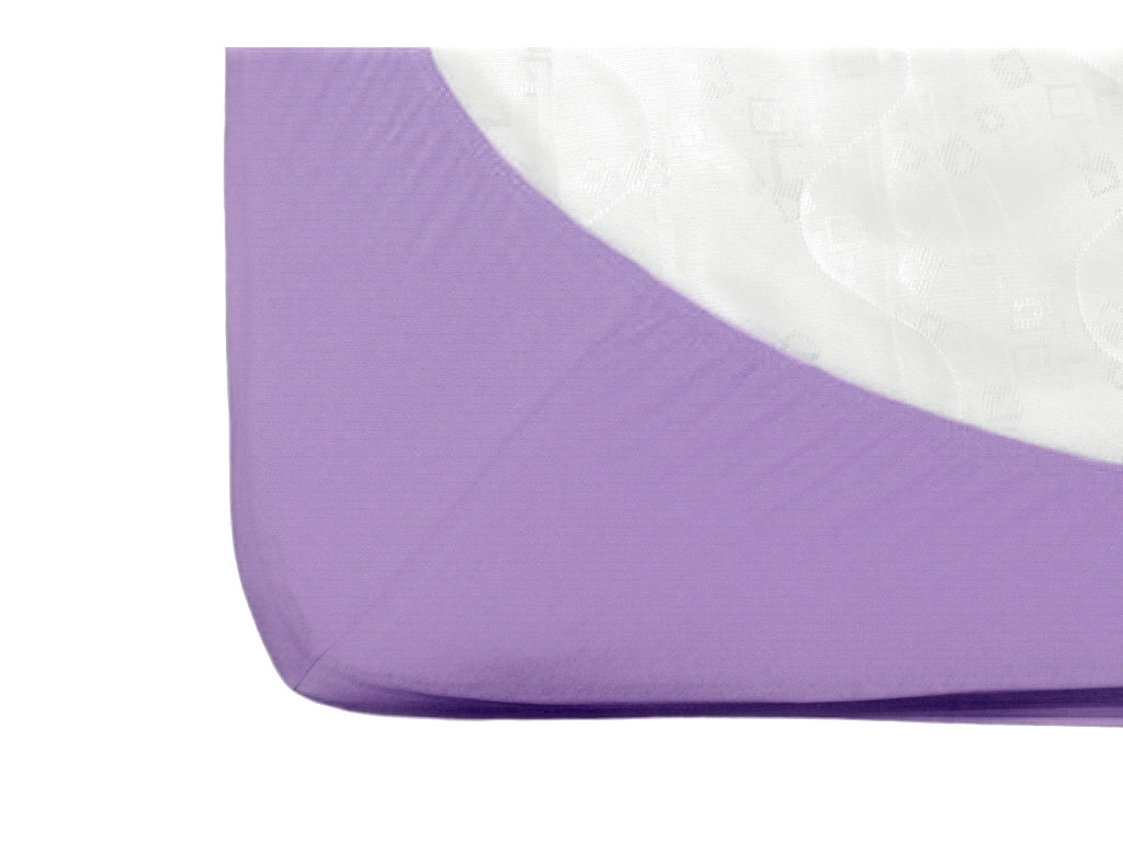 Cearsaf cu elastic jerse din bumbac Mov 120/60 cm [2]