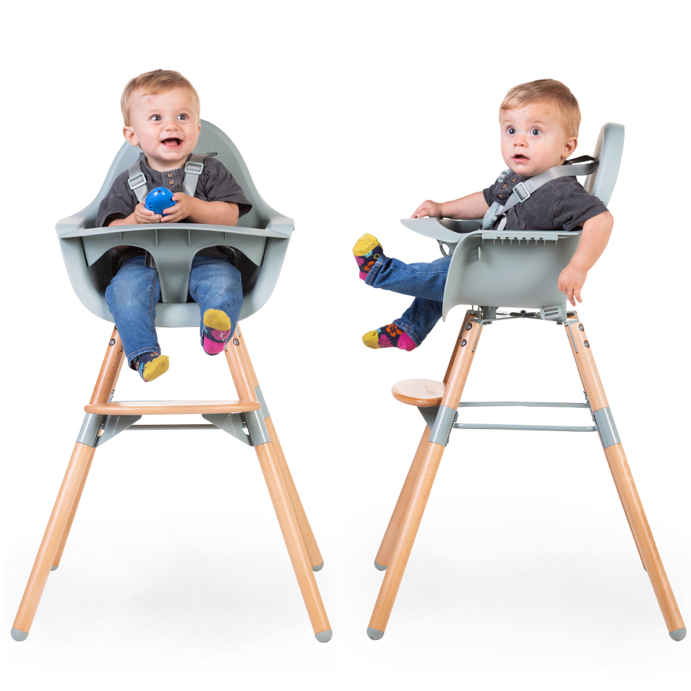 Scaun de masa reglabil in inaltime Childhome Evolu 2 Natural/Menta [3]