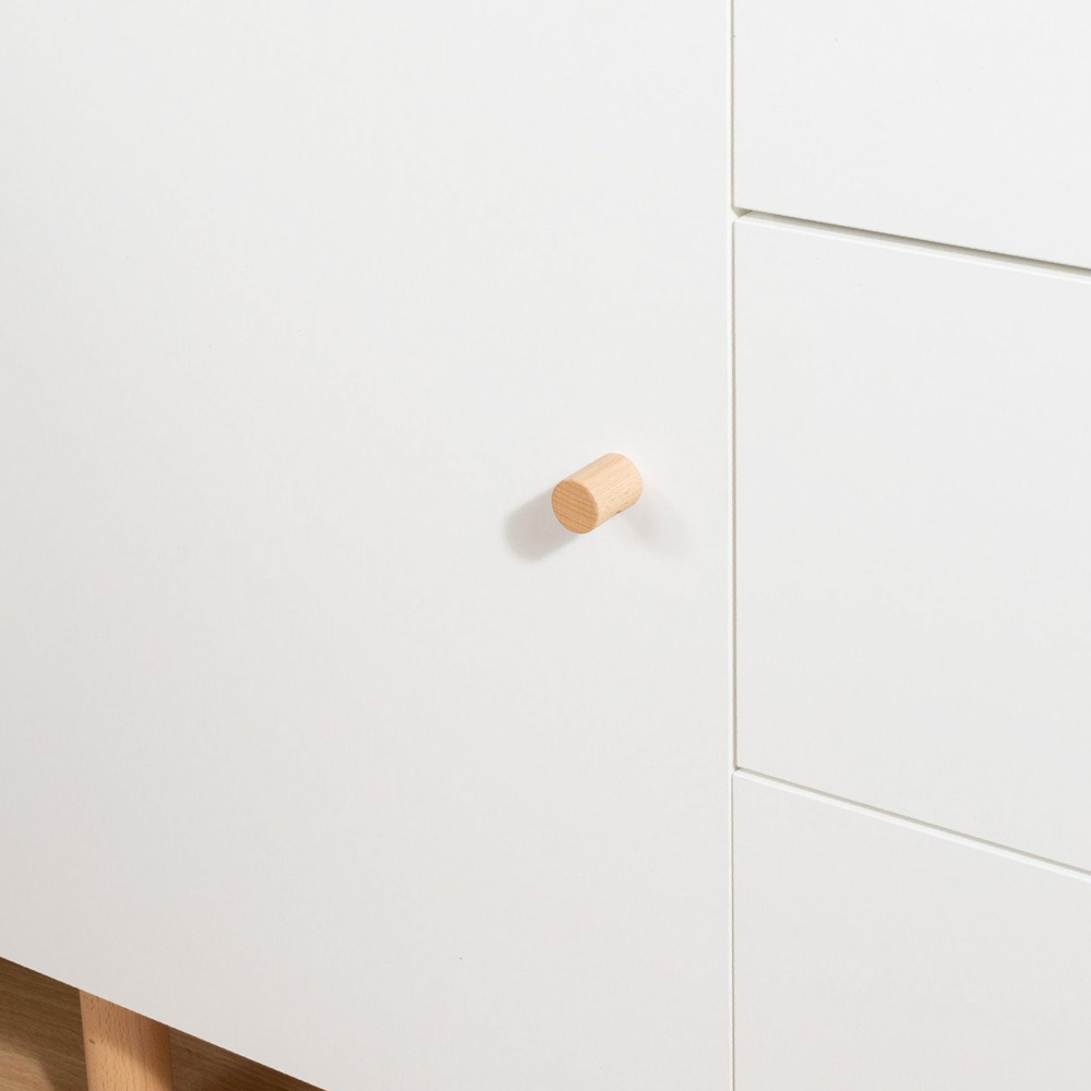 Comoda Childhome Wonder White 137x75x93 cm cu masa de infasat [5]