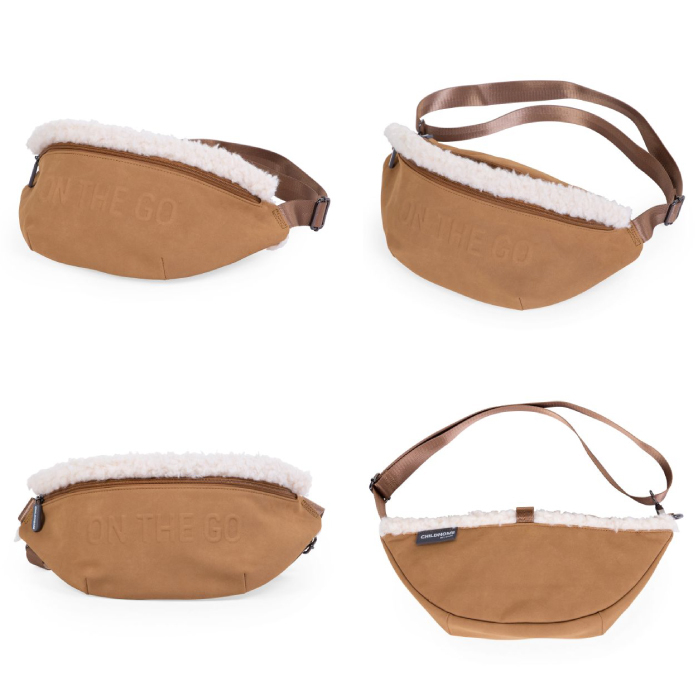 Geanta Childhome Banana On The Go aspect piele intoarsa Bej [2]