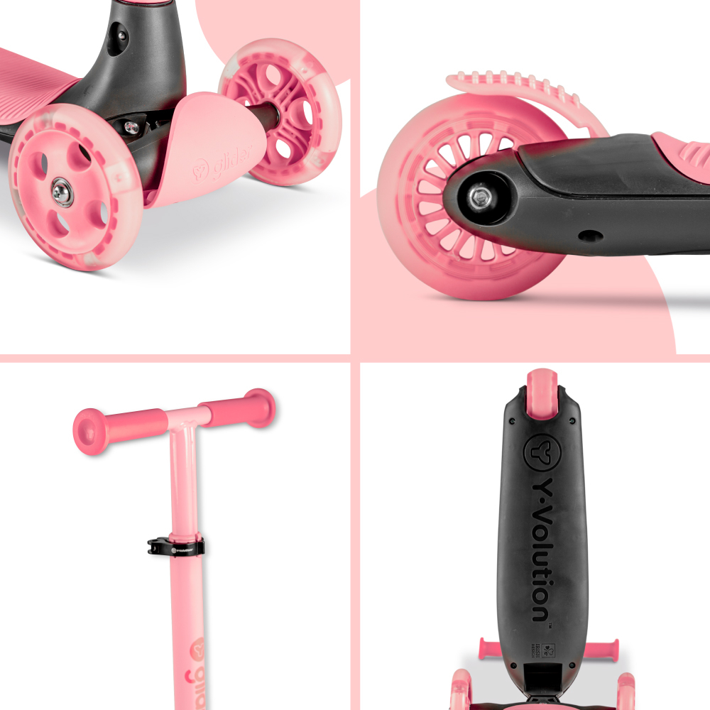 Trotineta cu 3 roti Yvolution Y Glider Kiwi Pink [5]