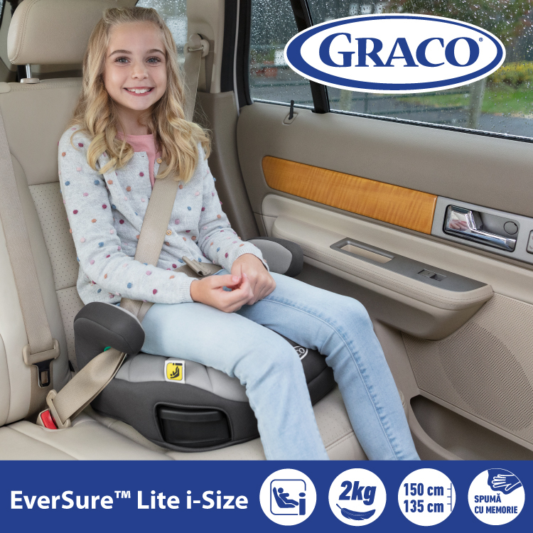 Inaltator Auto Graco EverSure Lite i-Size Navy [5]