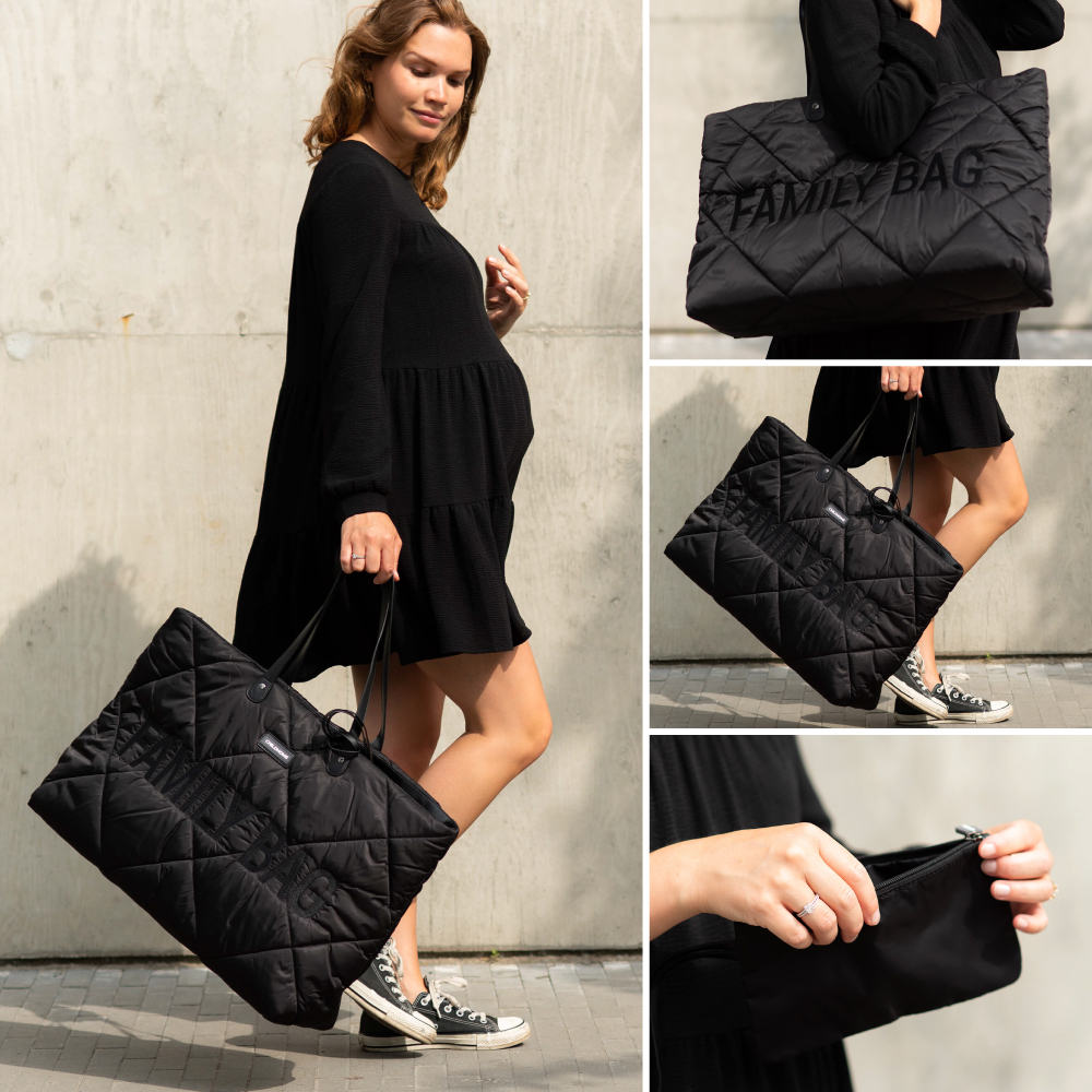 Geanta matlasata Childhome Family Bag Negru [4]