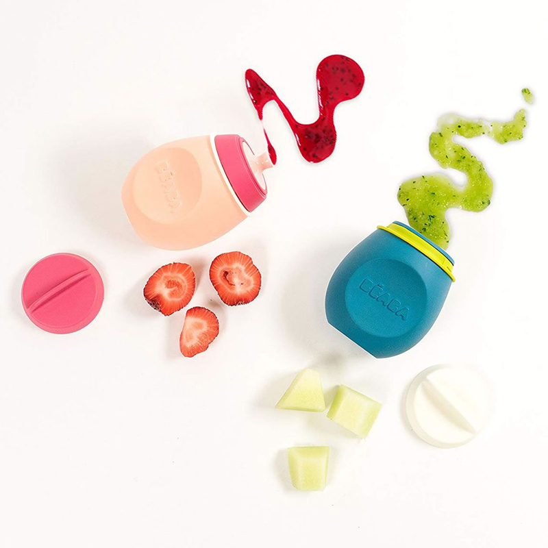 Set BabySqueez 2 in 1 si Recipient Squeez - Albastru [7]