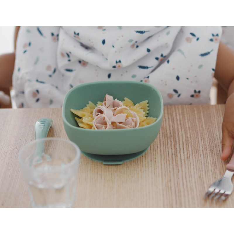Bol silicon cu ventuza Beaba Sage Green [4]