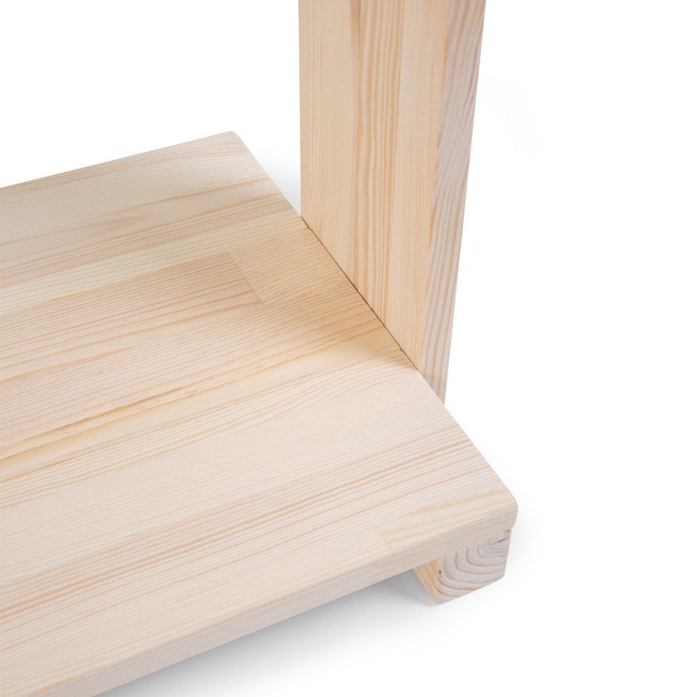 Mobilier decorativ casuta cu roti Childhome 80x135 cm, Lemn Natural [5]