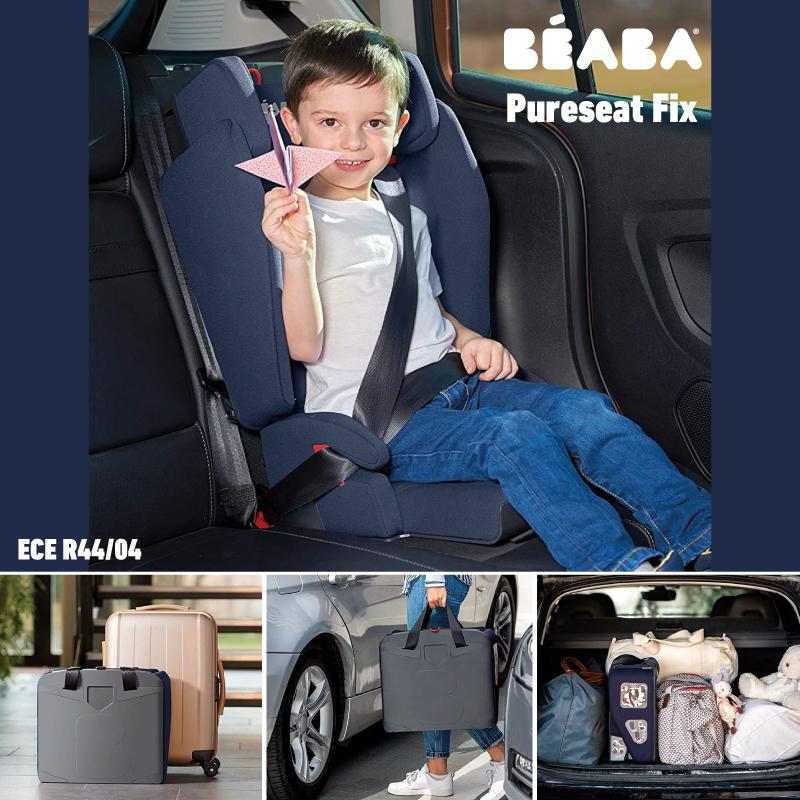 Scaun auto pliabil Beaba Pureseat Fix Isofix Black  [8]