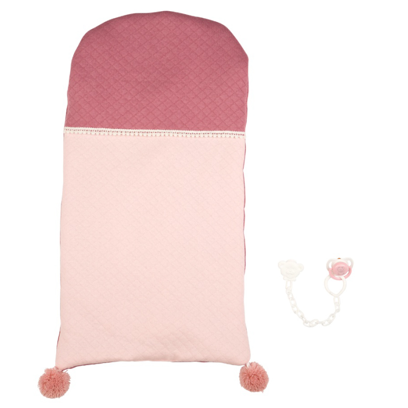 Papusa cu greutate reala Arias Mies Elegance 45 cm si paturica Pink/White [2]