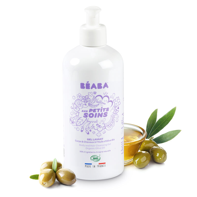 Gel de dus corp si par pentru bebelusi Beaba 500 ml, Certificat Organic [4]