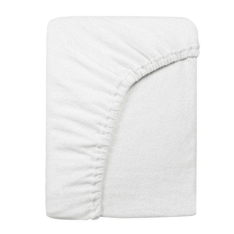 Cearsaf saltea 75x95 cm Childhome, Tricot Alb [3]