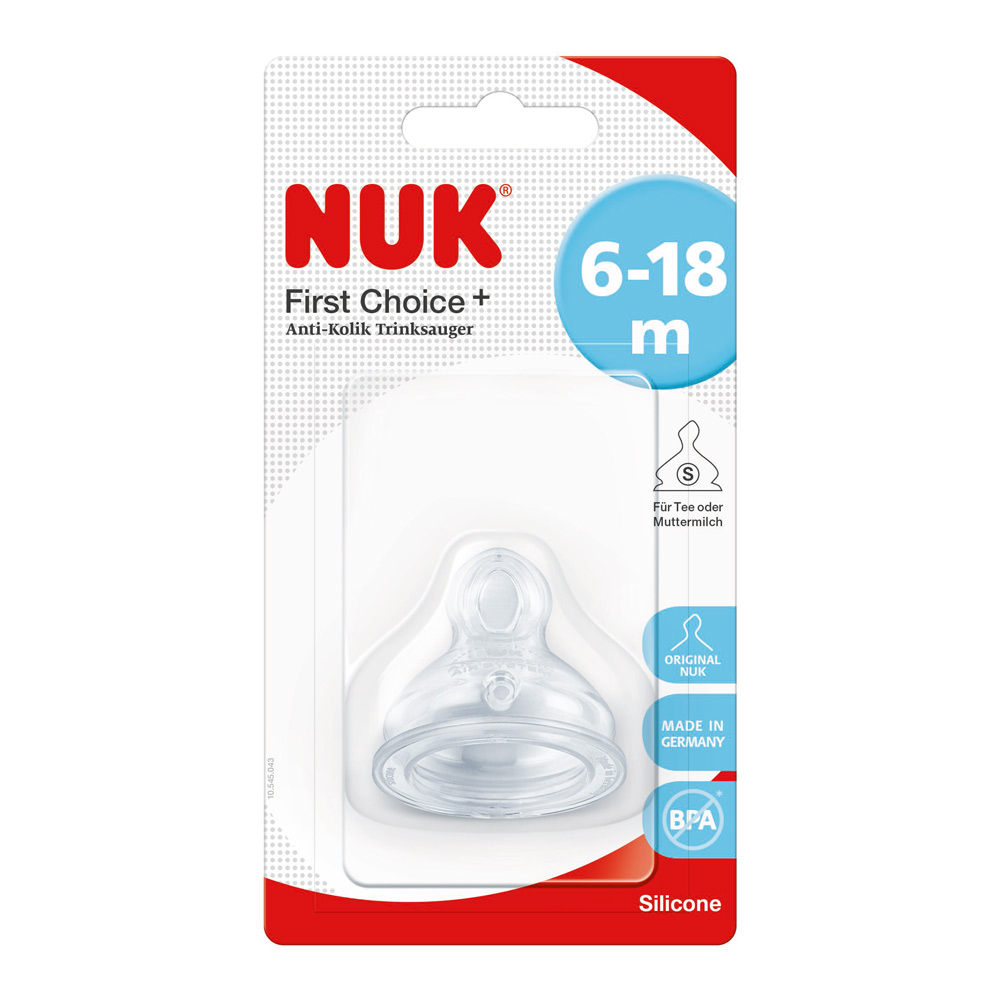 Tetina Nuk First Choice Plus Silicon S2 6-18 luni  [3]