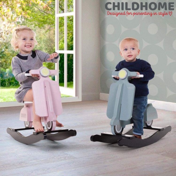 Balansoar Childhome Scooter, MDF Roz [5]