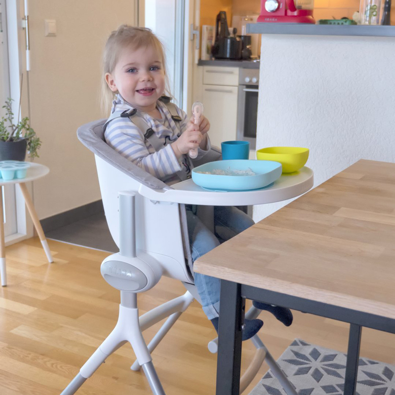 Husa textila scaun de masa Beaba Up & Down Gri [3]