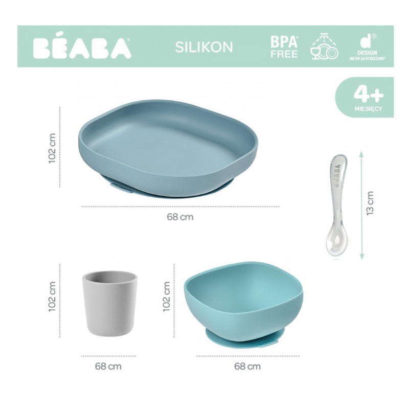 Set de masa silicon 4 piese - Jungle [4]