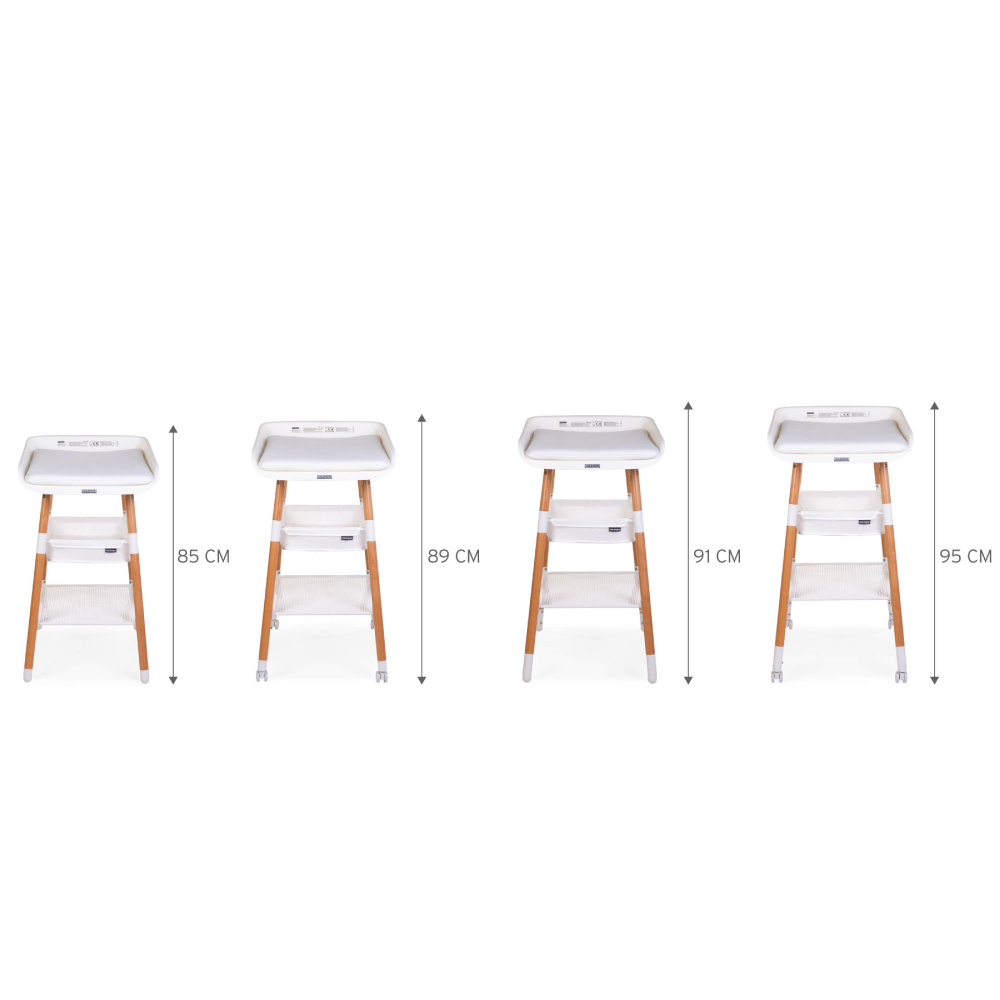 Masuta de infasat Childhome Evolux Natural Alb [3]