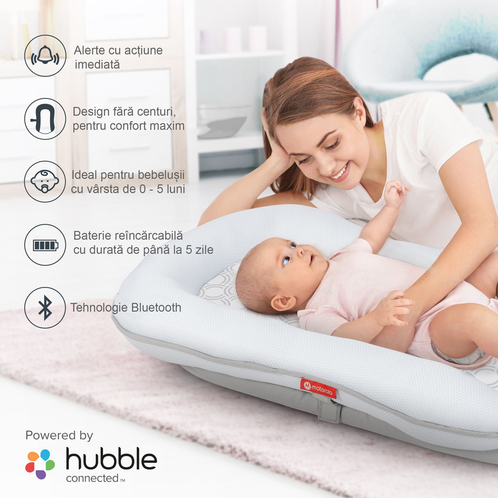 Sistem monitorizare ritm cardiac si respirator Motorola Comfort Cloud  [4]