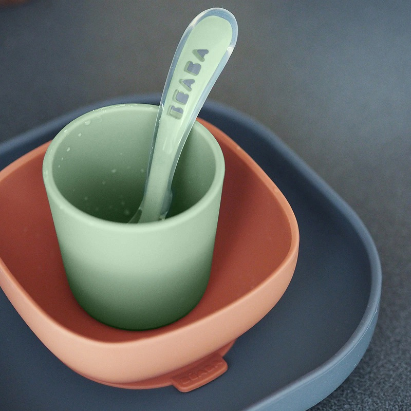 Set de masa silicon Beaba 4 piese Mineral [3]