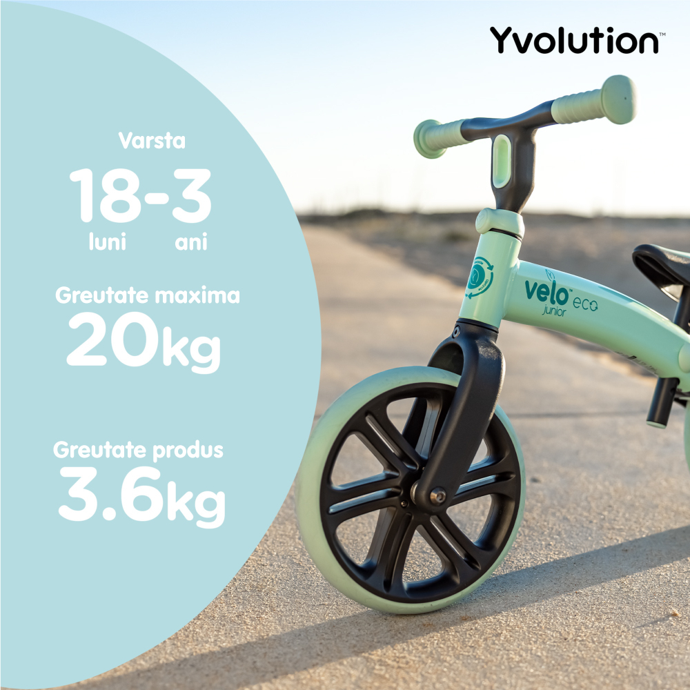 Bicicleta echilibru Yvolution Y Velo Junior Eco Green [8]