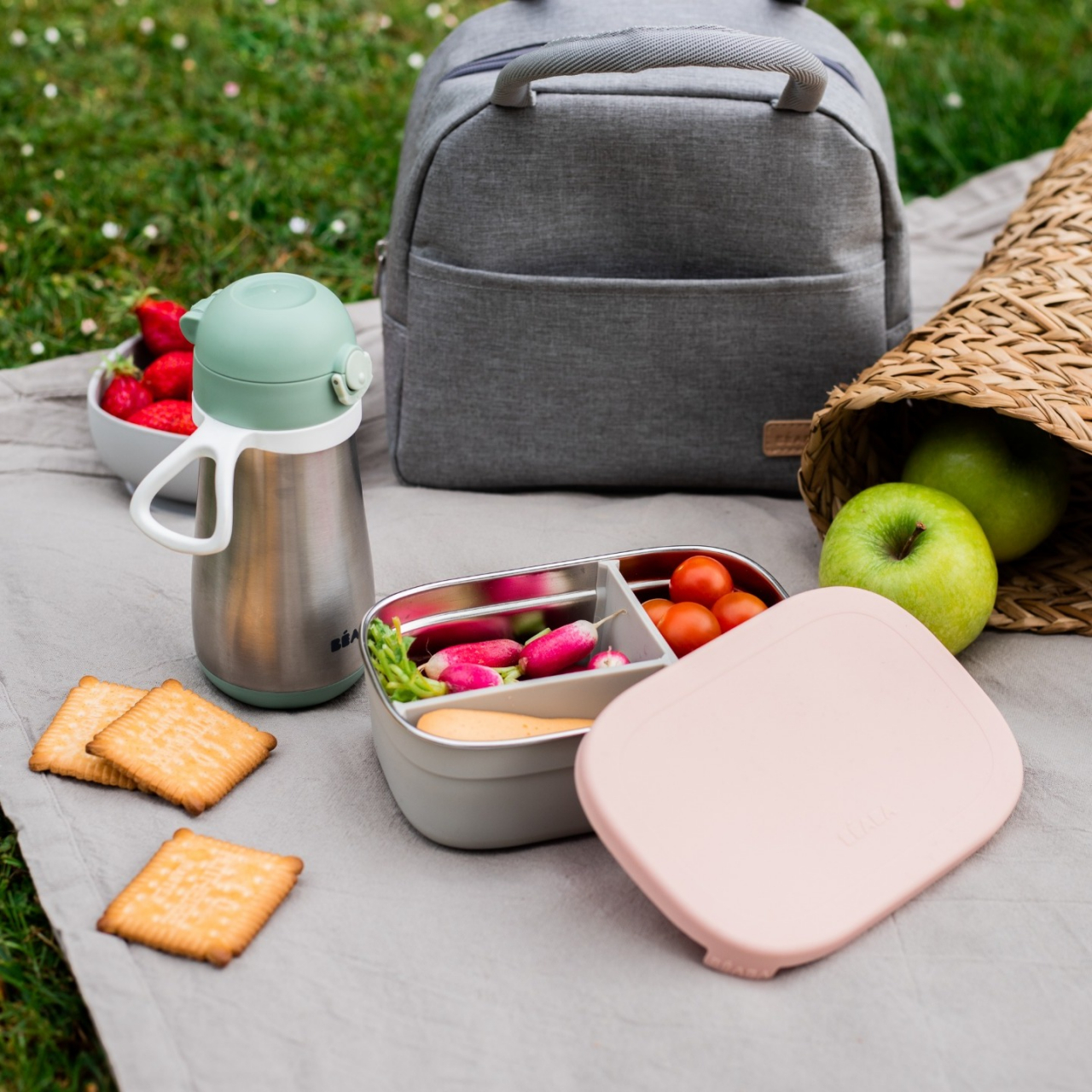 Caserola inox  Beaba Powder Pink [4]