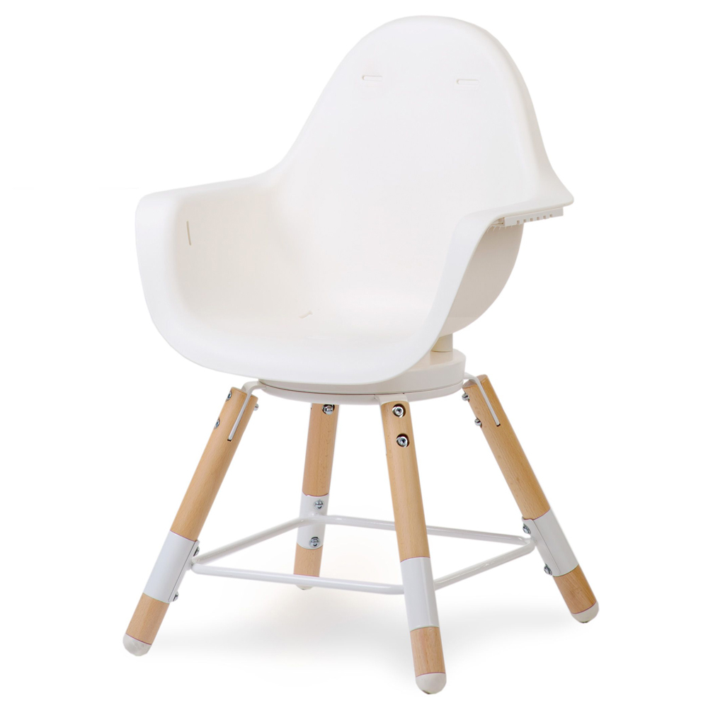 Scaun de masa reglabil in inaltime Childhome Evolu One.80, Natural/Alb [4]