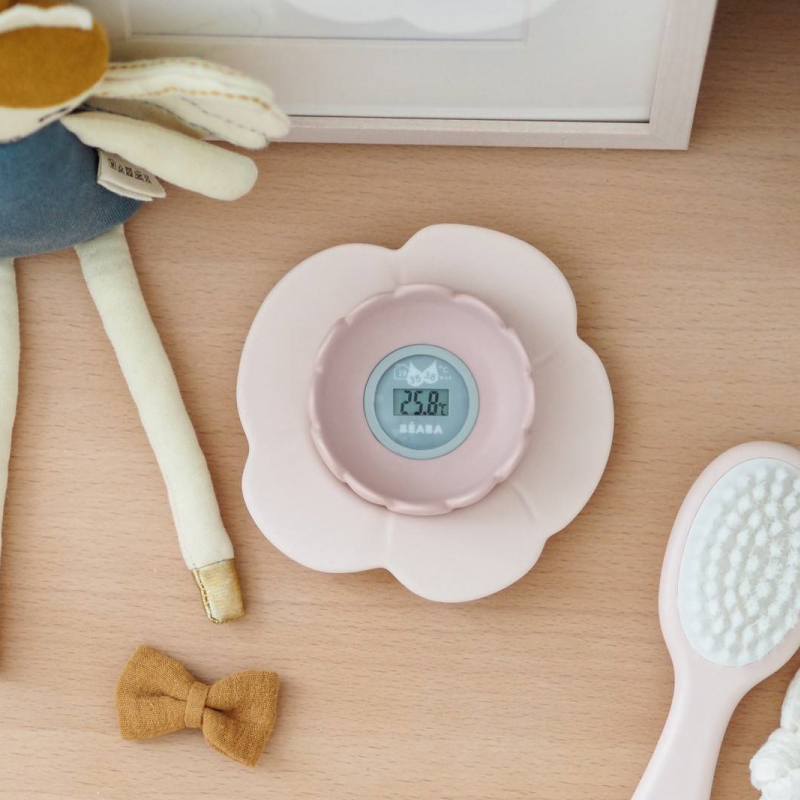 Termometru digital de camera si baie Beaba Lotus Old Pink [4]