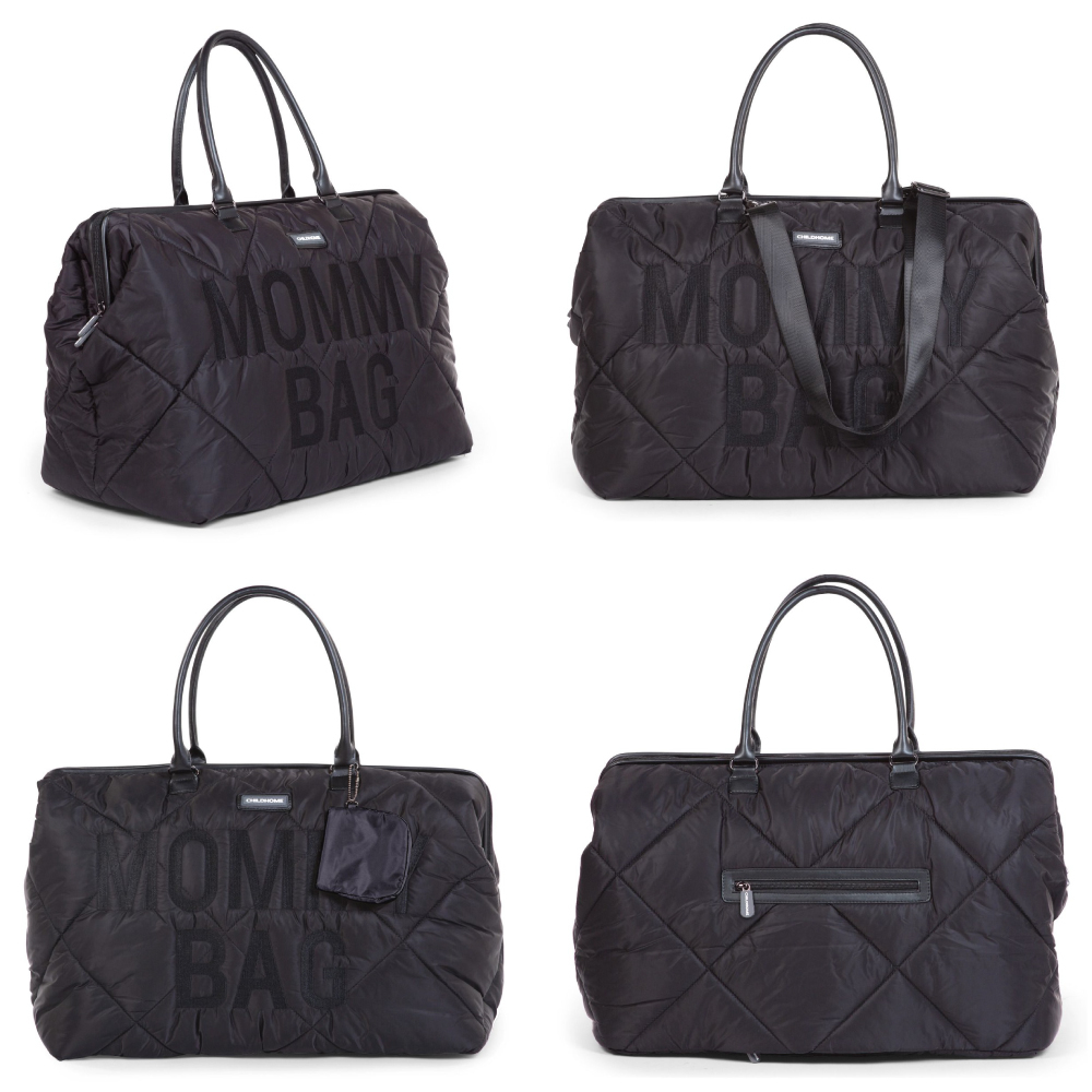 Geanta de infasat matlasata Childhome Mommy Bag Negru [2]