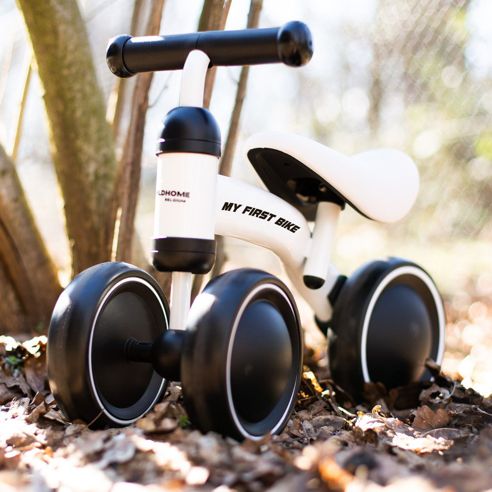 Bicicleta echilibru Childhome 18-36 luni Metal, Alb [6]