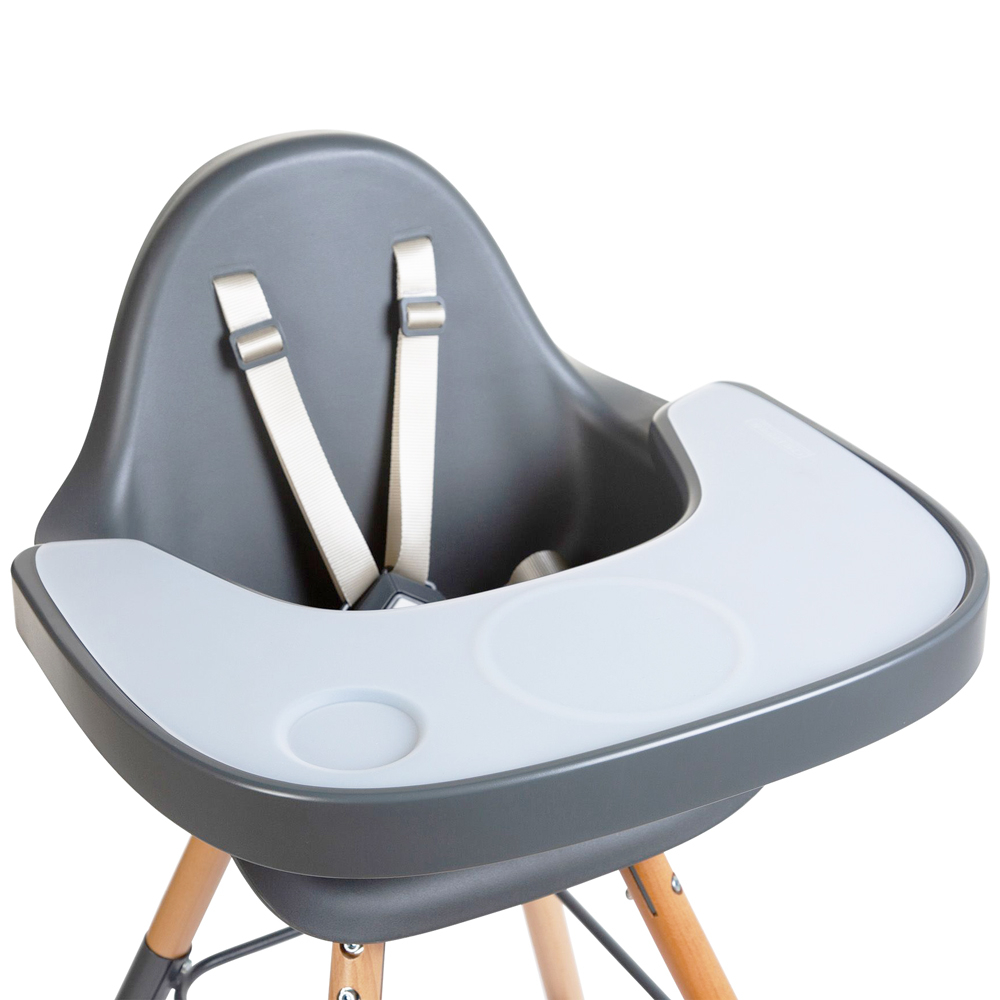 Tavita scaun de masa Childhome Evolu + Protectie din silicon, Antracit [3]