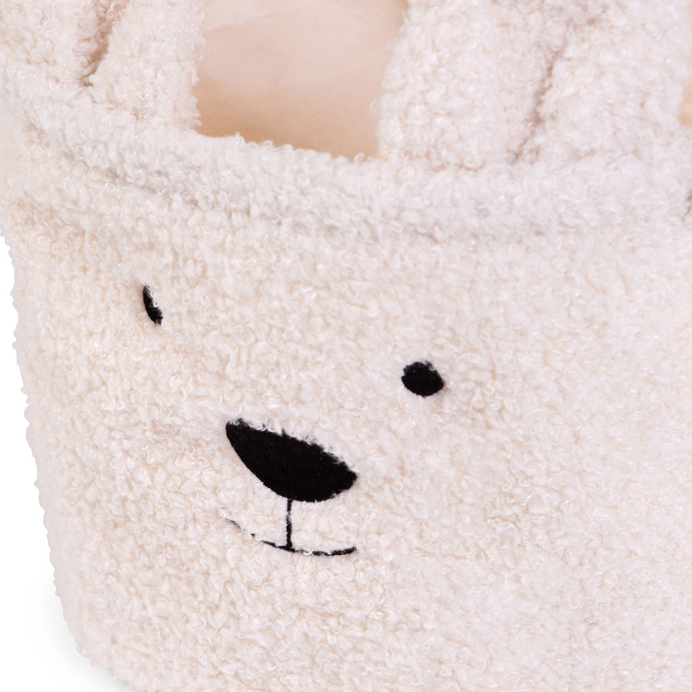 Cos depozitare Childhome 25x20x20 cm, Teddy Alb [3]