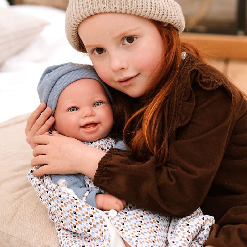 Papusa Reborn bebelus realist Arias Daniel 45 cm Blue [8]