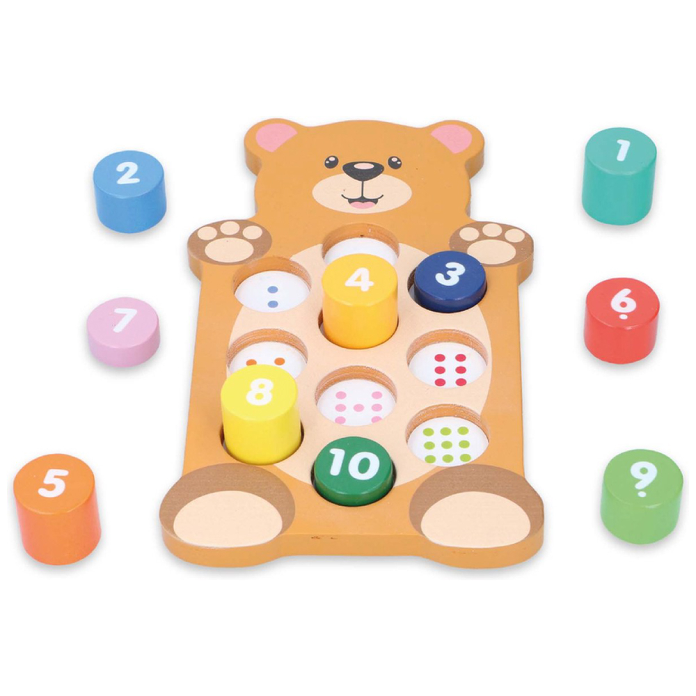 Joc educativ din lemn cu numere Marionette 11 piese [3]