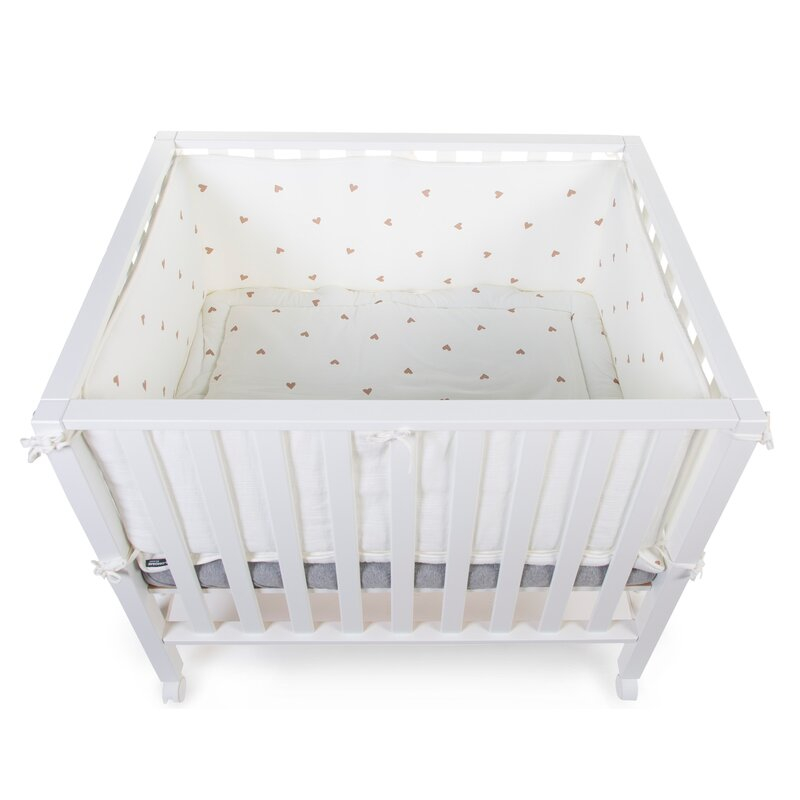 Salteluta de joaca Childhome 75x95 cm Jerse/Muselina, Inimioare [2]