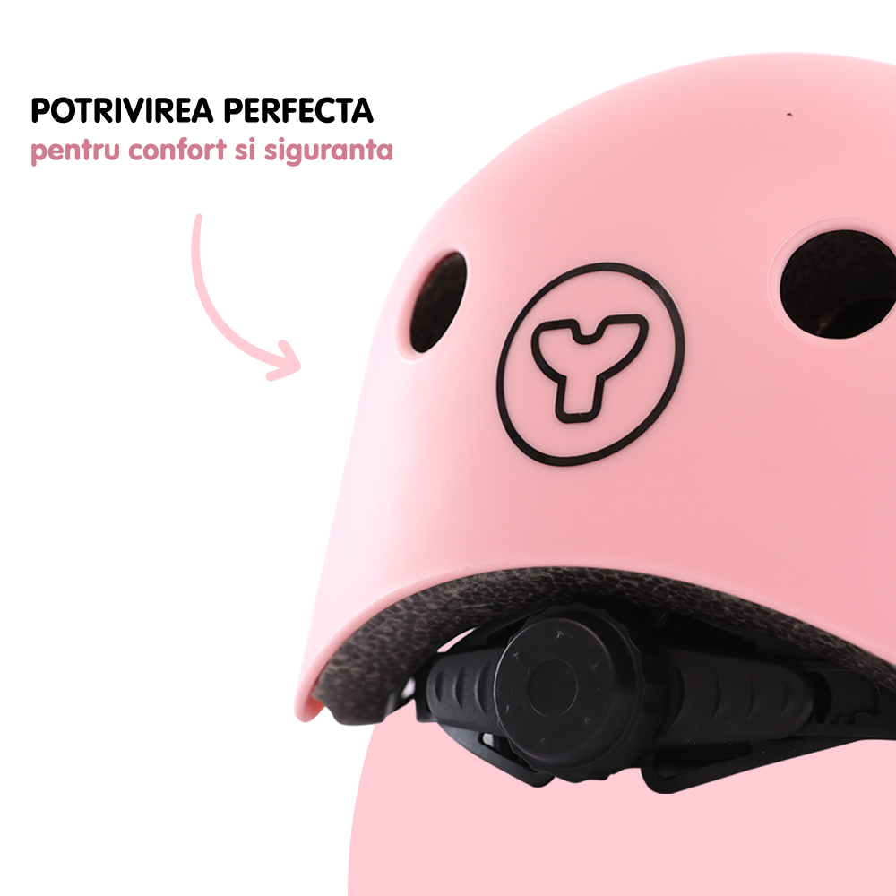 Casca protectie Yvolution 44-52 cm Pink [3]