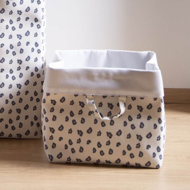 Cos depozitare panza Childhome 32x32x29 cm, Leopard [2]