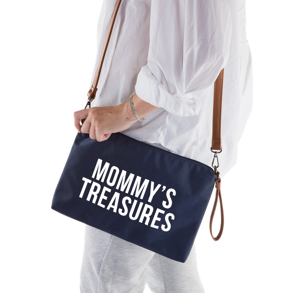 Poseta Childhome Mommy Clutch 33x23 cm Bleumarin [6]