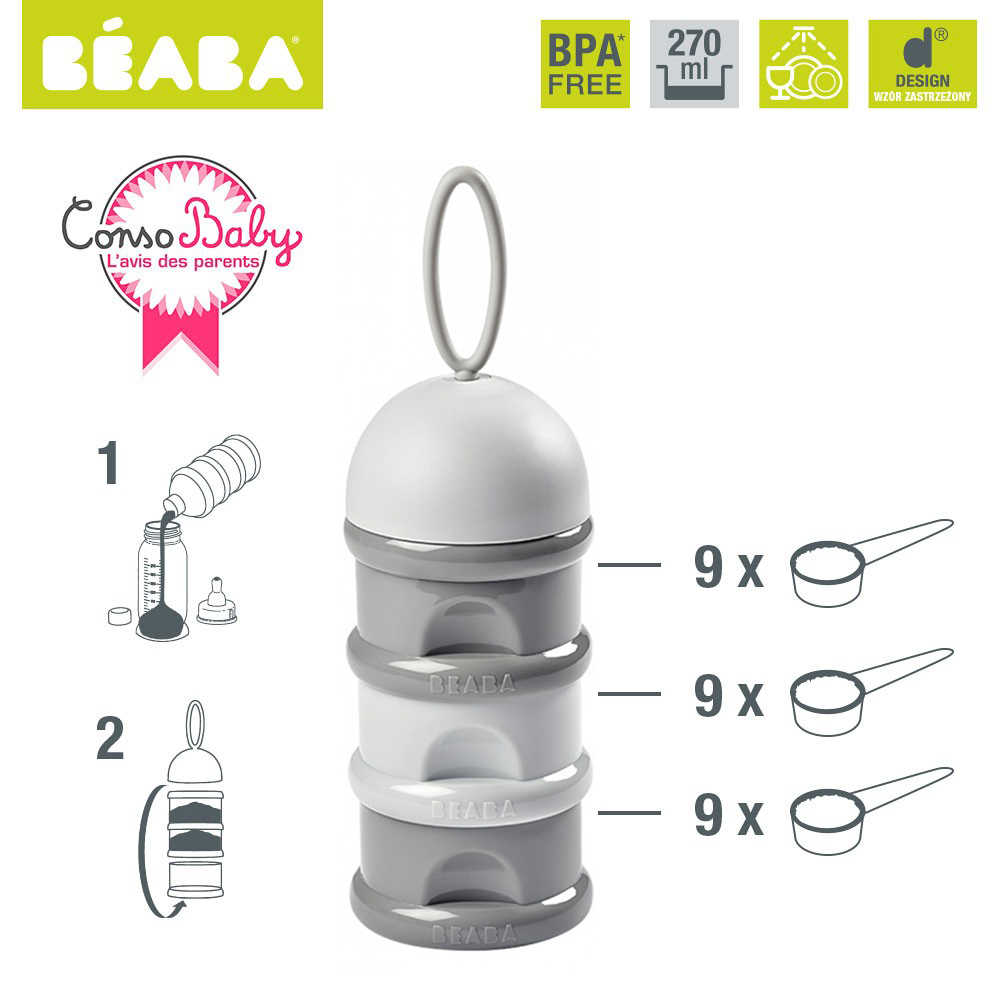 Recipient lapte praf - Gri [4]