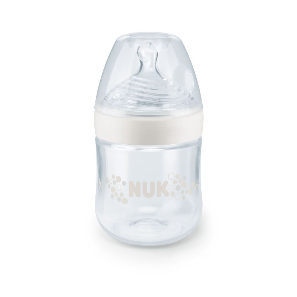 Biberon Nuk Nature Sense 150 Ml Tetina Silicon Orificiu S 0-6 luni [3]
