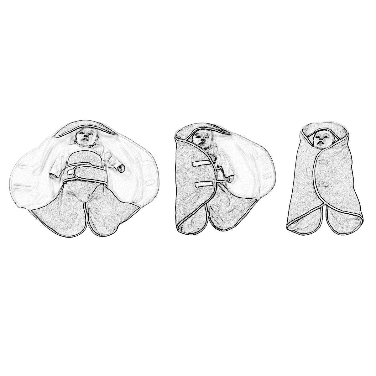 Paturica Babynomade 6 - 12 luni culoare Alba [3]