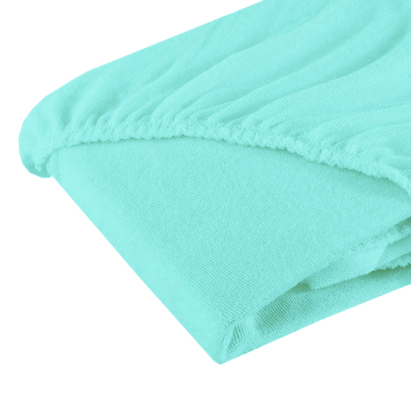 Cearsaf cu elastic din frotir Menta 120/60 cm [2]