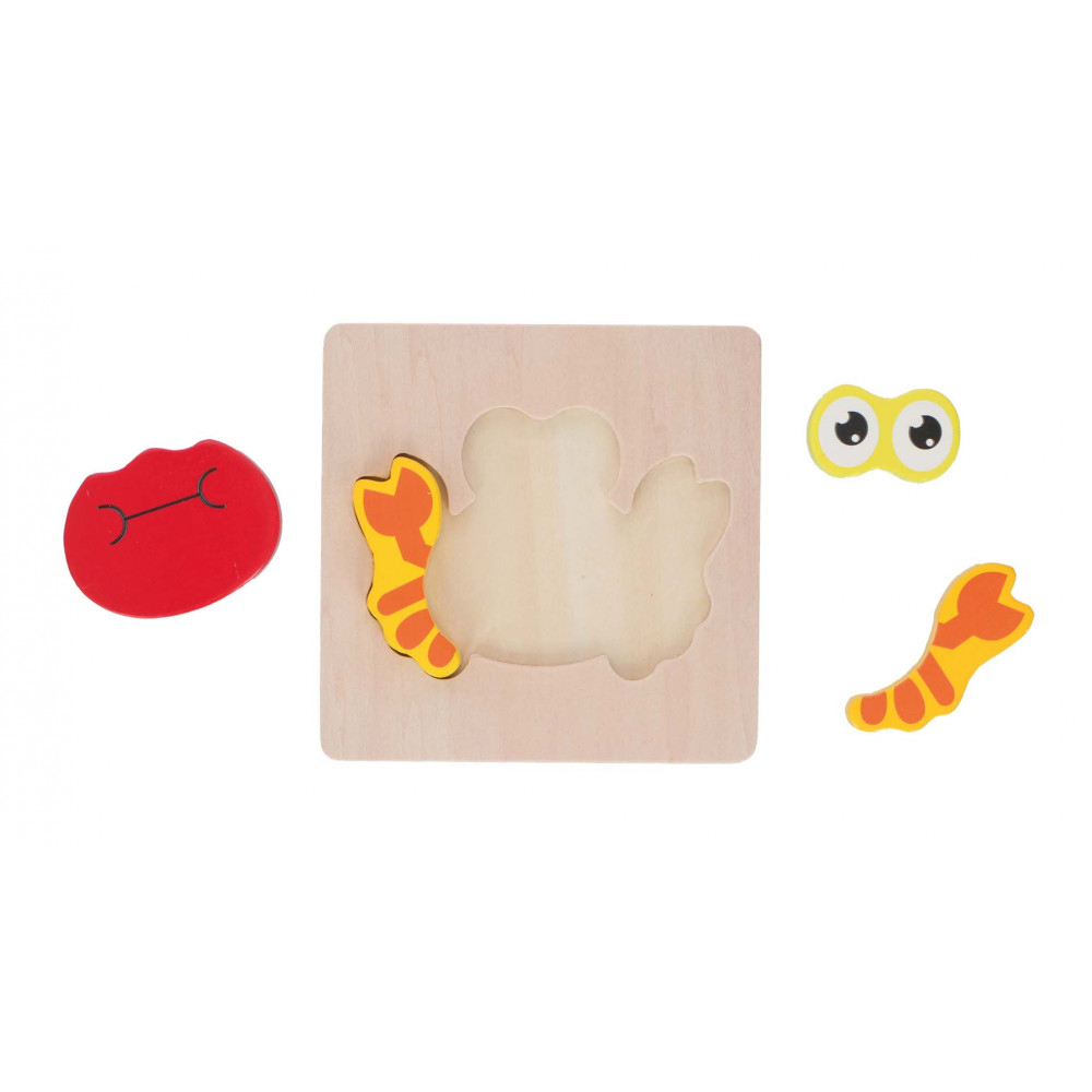 Puzzle din lemn Marionette Crab 5 piese [2]