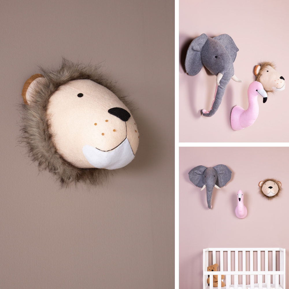 Decoratiune perete Childhome 15x28x36 cm, Leu [3]